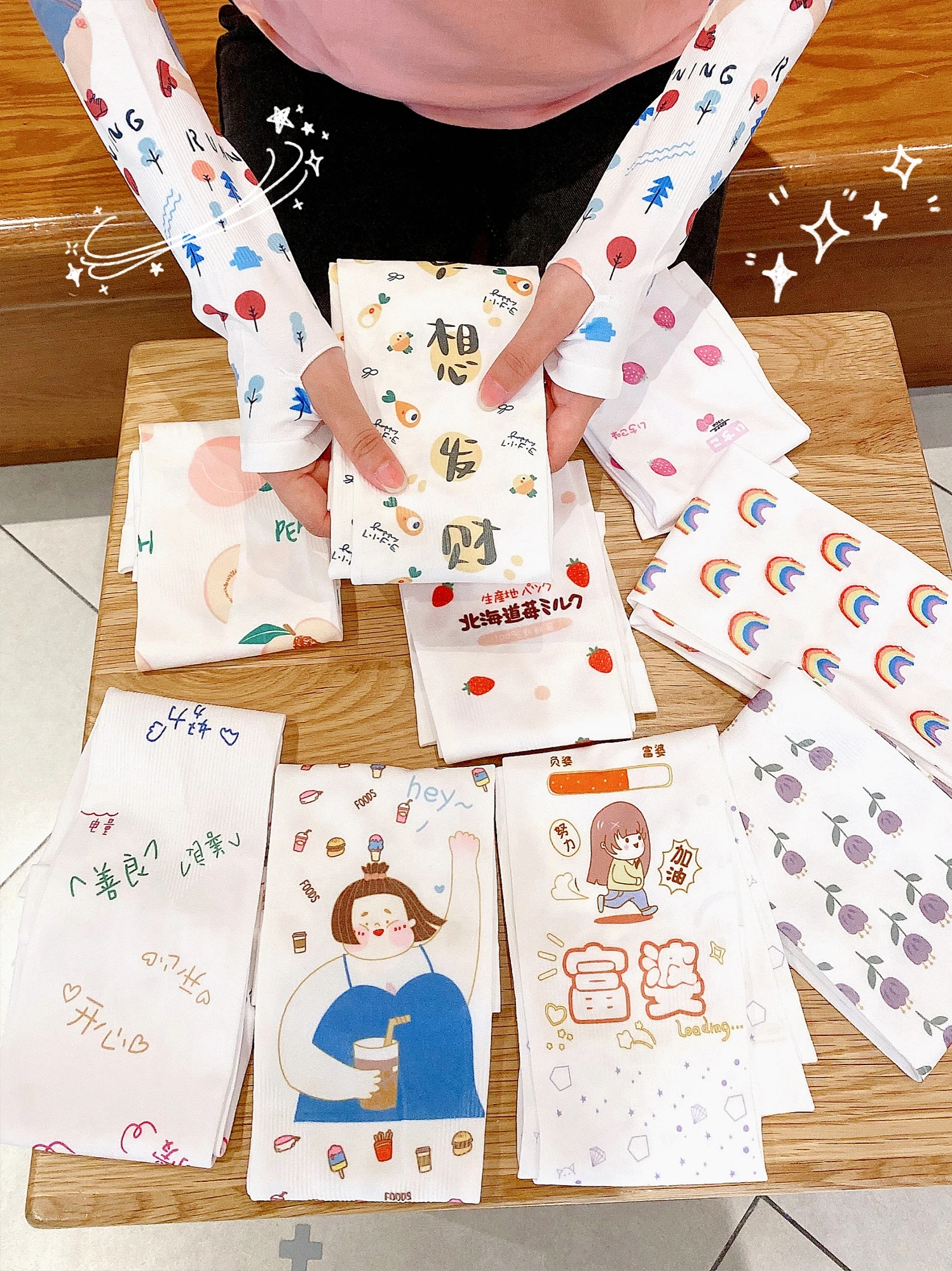 Летние велосипедные солнцезащитные нарукавники из вискозного волокна женские