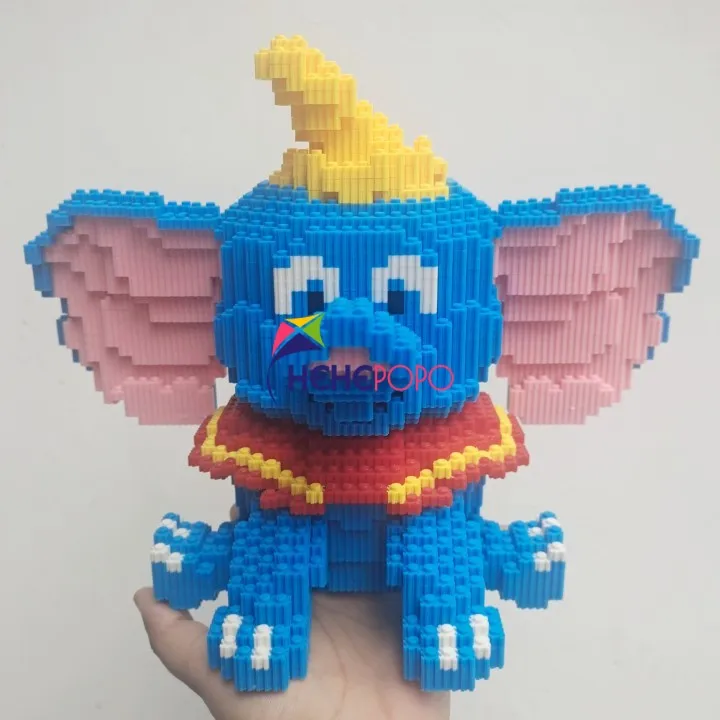 

6385pcs Anime Cartoon Connection Block Dumbo 3D Model DIY Mini Magic Blocks Bricks Building Toy for Children 6740