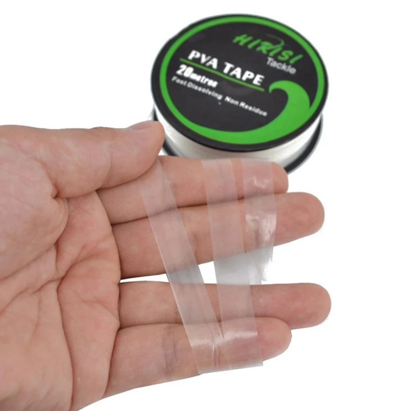 

10mm X 20m PVA Tape Fast Water Dissolving Carp Fishing Water-soluble Film Bollie String Fishing Feeder Tools