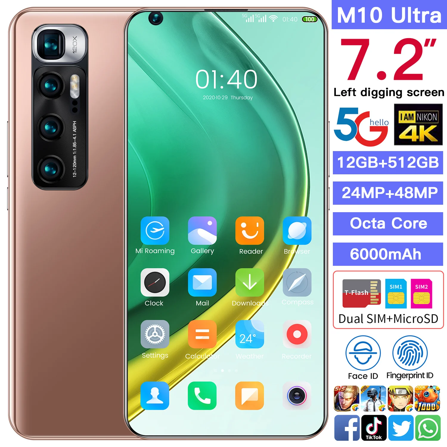 Смартфоны для спортивной камеры Xiao M10 ультра 7 2 Глобальная версия Snapdragon 888 Deca Core
