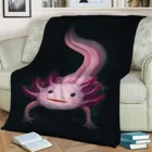 Axolotl фланелевое одеяло с 3D принтом сохраняющее тепло диван Детское одеяло домашний Декор Текстиль мечта семейный подарок