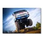 Картина на холсте с изображением грузовиков КАМАЗ, тюнинг пустыни, ралли, спортивного автомобиля, картина, плакаты и принты, искусство для комнаты, домашний декор