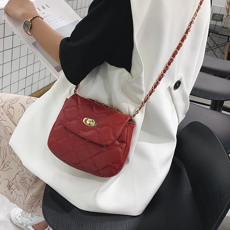 Youda простые оригинальные одноцветные Сумки на цепочке модные классические милые