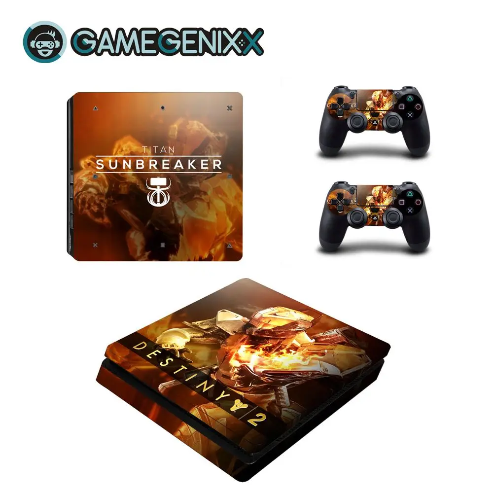GAMEGENIXX виток винилопласта с наклейкой для PS4 Slim консоли и 2 контроллеров desnasty