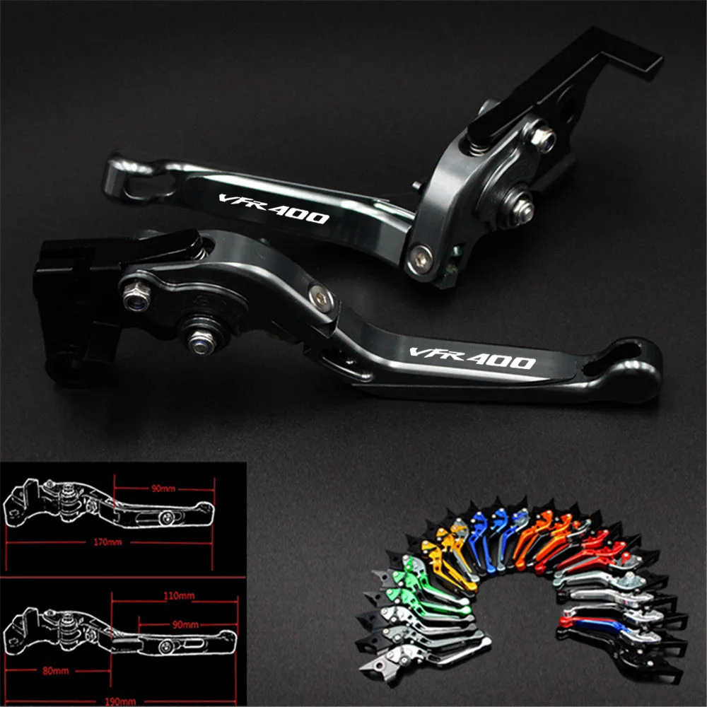 For Honda VFR400 VFR 400 NC30 NC 30 1989-1992 1991 1990 CNC Motorcycle Adjustable Folding Extendable Clutch Brake Levers Motor | Автомобили