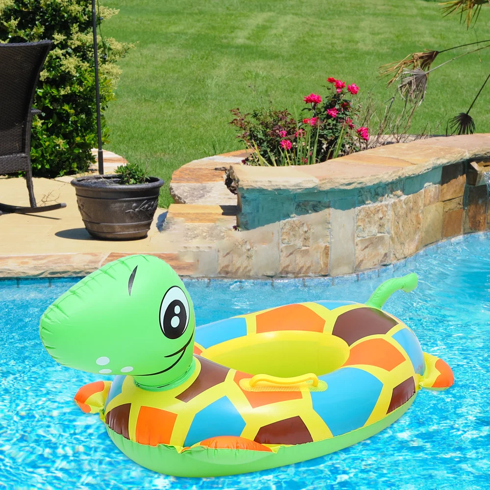 

2pcs Baby Swimming Ring Summer Float Seat Animal Design Baby Inflatable Pool