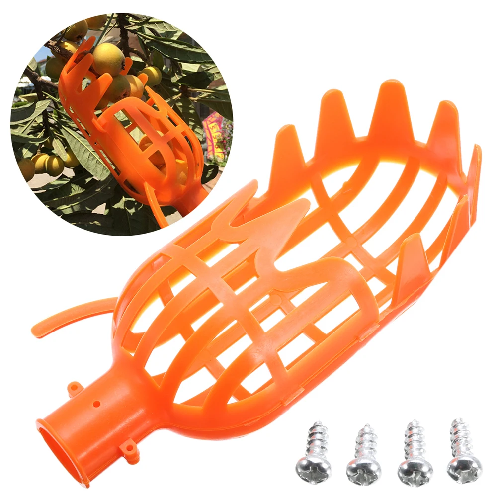 Plastic Fruit Picker Basket Head Labor Saving Tool Fruits Catcher Harvest Picking Apple Mango Pear Peach Kiwi Lemon Cherry | Инструменты