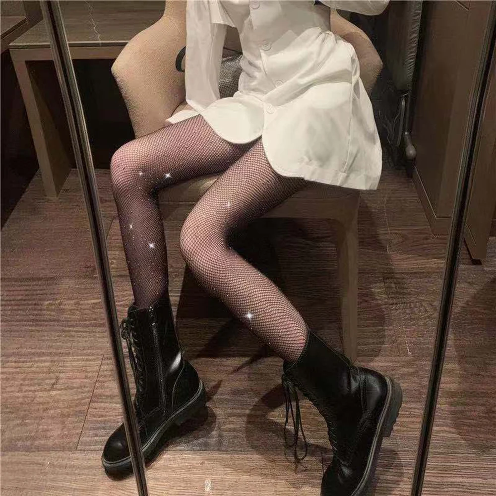 

Колготки женские в сеточку, черные, обтягивающие, для клуба и вечеринок, 2021