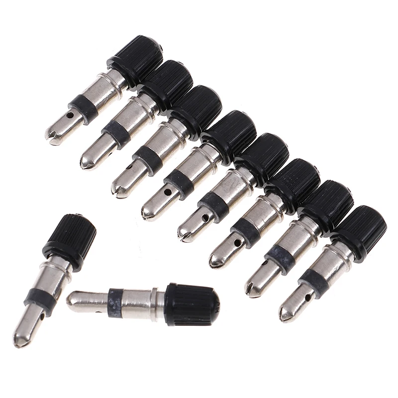 

10Pcs Bicycle valve core removable german without tubes tubeless copper