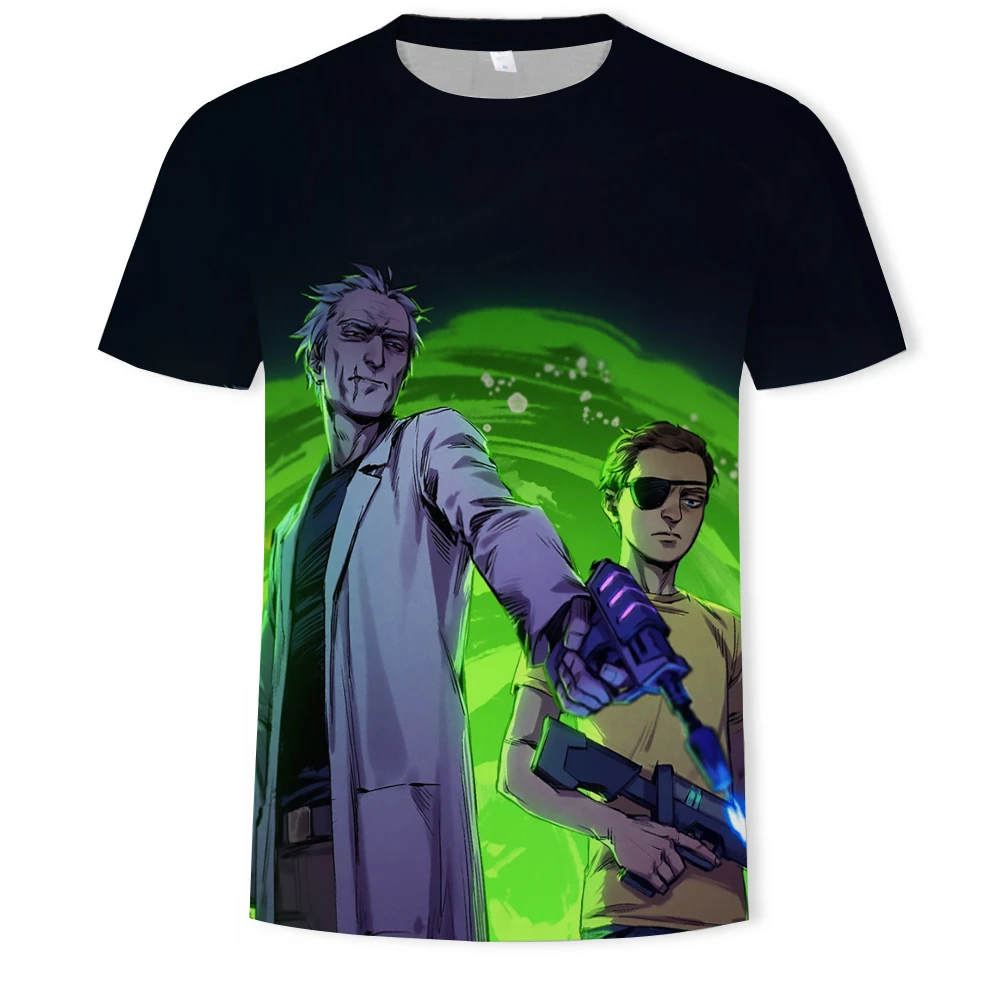 

2021 summer new men's/women's 3DT shirts, cartoons, games, 3D printing, high-quality fashion trend tops, short sleeves