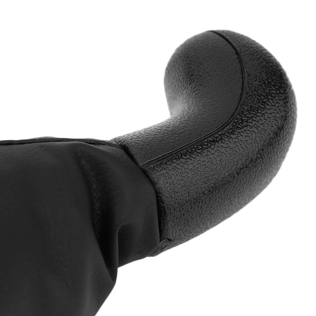 

Universal Manual PU Leather Shifter Shift Knob Cover Stitch 5 Speed Boot Dustproof for Benz Black Easy to install