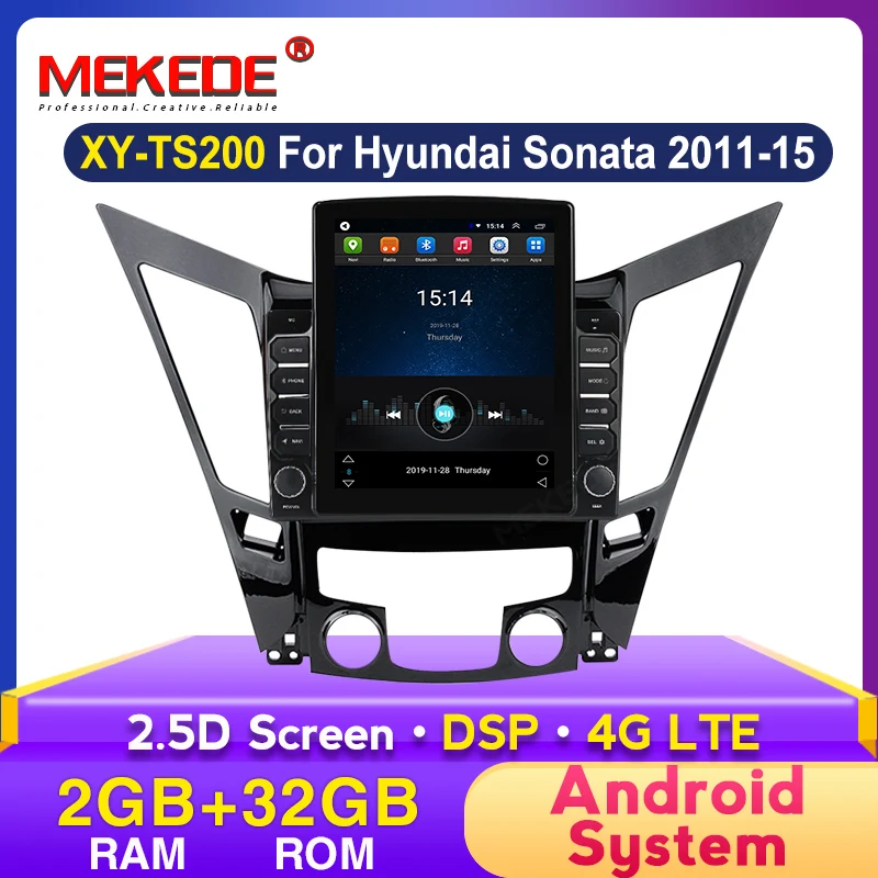 Автомагнитола DSP на Android с GPS навигацией для Hyundai Sonata Fe 6 YF 2009 2014 2015 без DVD