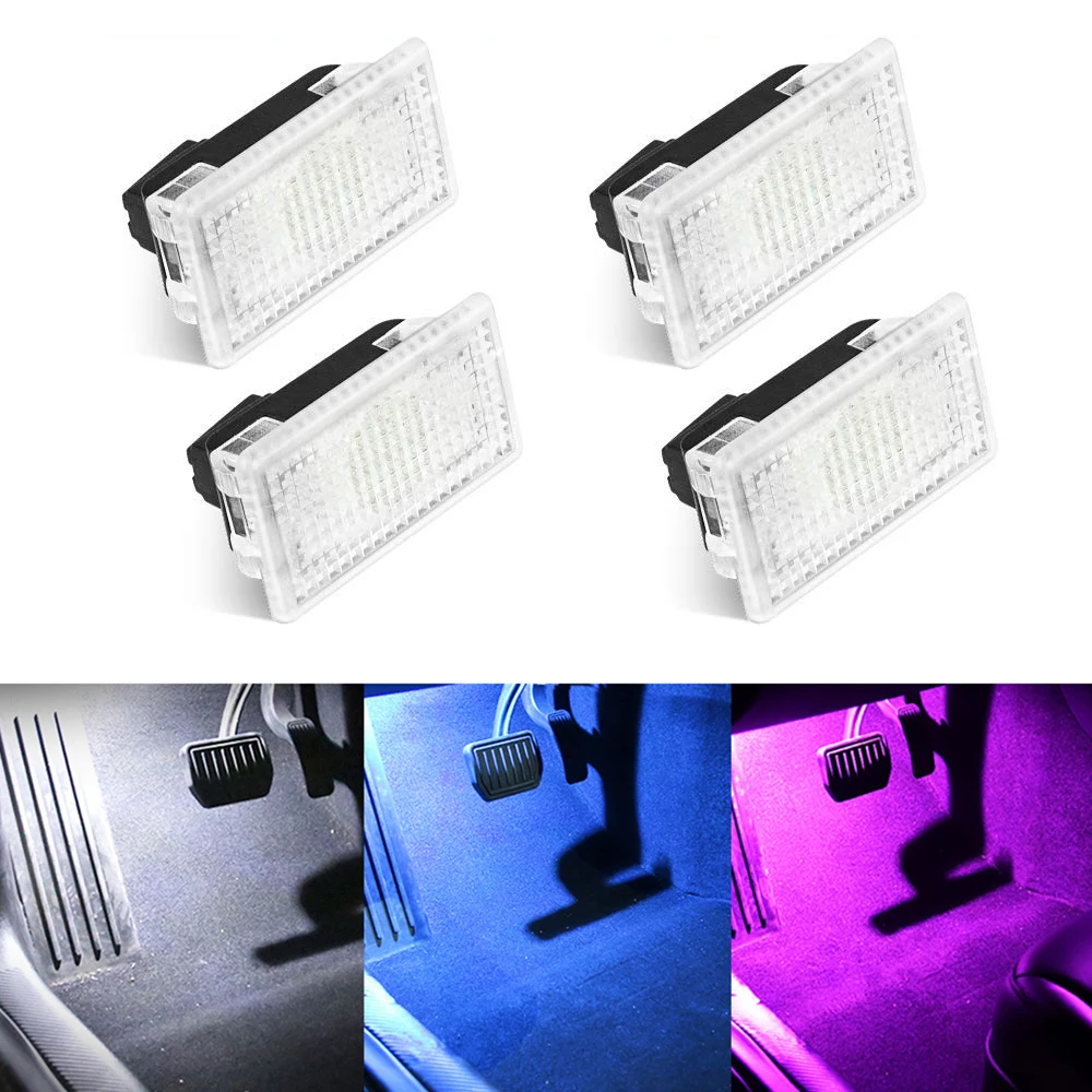 2/4 Pcs For Tesla Model 3 X S Easy Plug Replacement LED Interior Lamp Car Bright Light Bulbs Kit Trunk Frunk Auto Decor