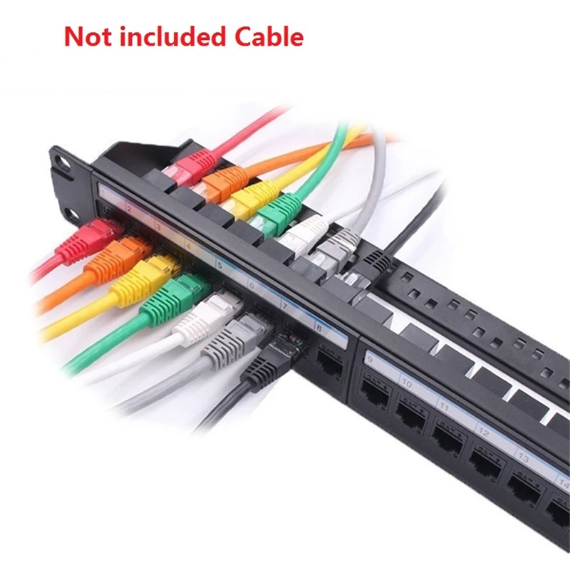 Коммутационная панель на 24 порта CAT6 соединитель RJ45 сетевой кабель адаптер Keystone