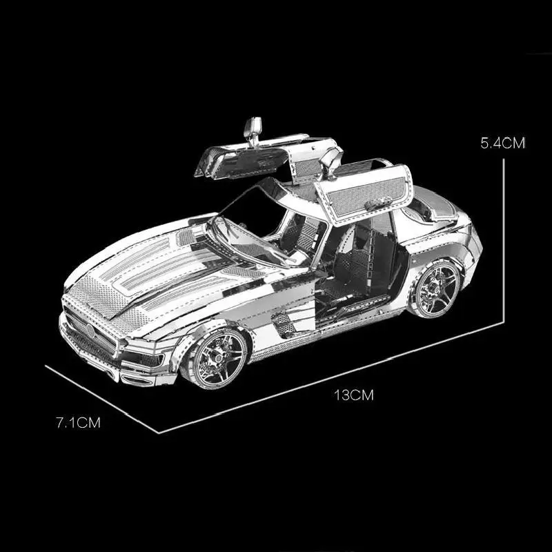 3D пазл металлическая модель бабочка вино спортивный автомобиль сборка сделай