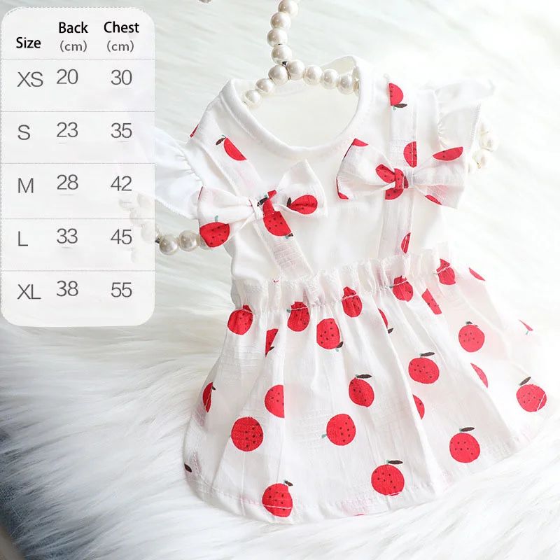 

Summer Pet Dog Dress for Dogs Fancy Dresses Princess Dog Clothes Puppy Cat Dresses for Dogs Skirt Chihuahua Puppy Dress Yorkshir