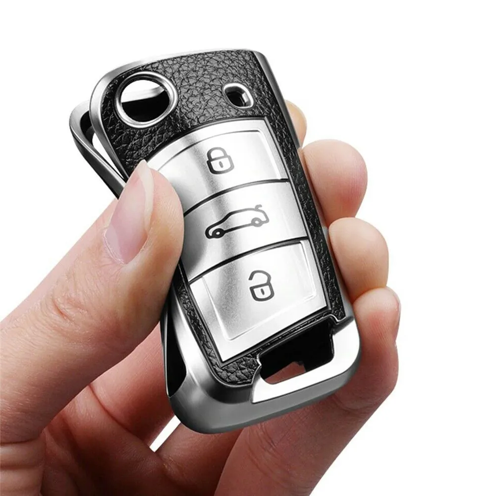 

For Golf MK7 Tiguan Passat Skoda Key Case Protector Accessories Holder Shell Keychain Car Key Case Cover