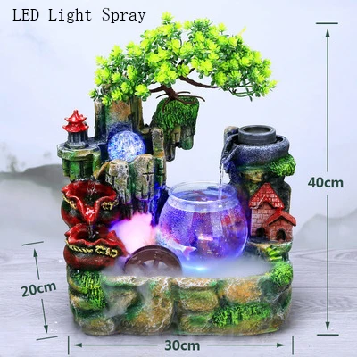 Креативная имитация интерьера каучуковая водная накидка фэн шуй водяной фонтан