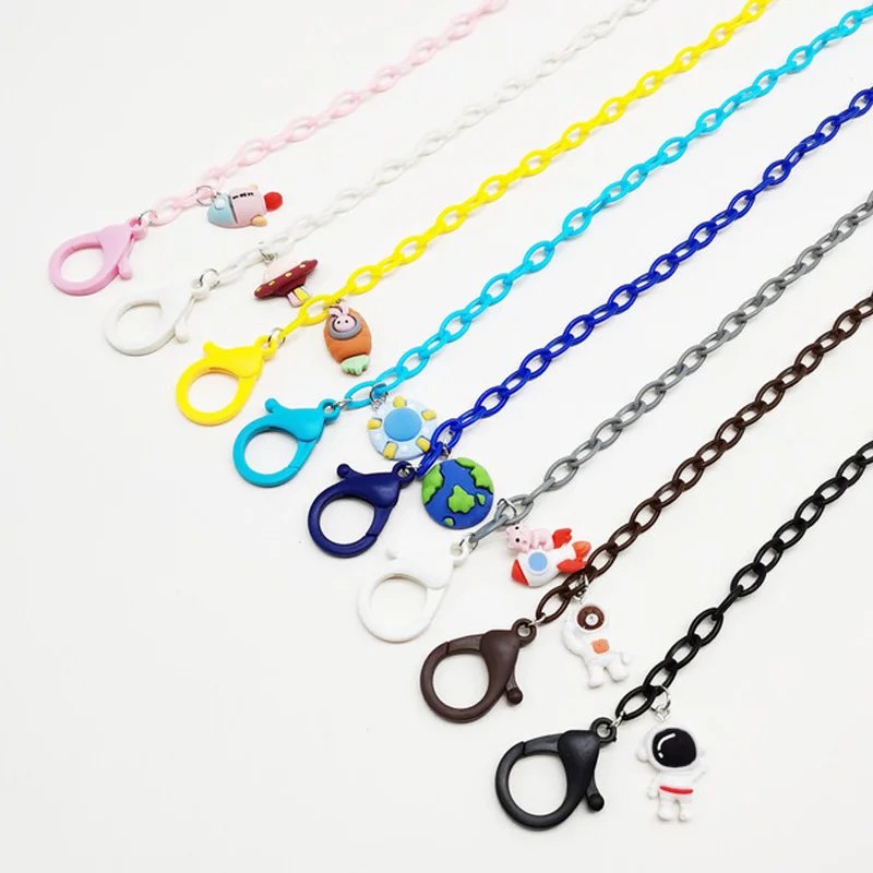 

Mask Chain For Children Creative Non-slip Sunglasses Chain Cartoon Astronaut Charm Eyeglass Rope Holder Eyewear Accessories Gift