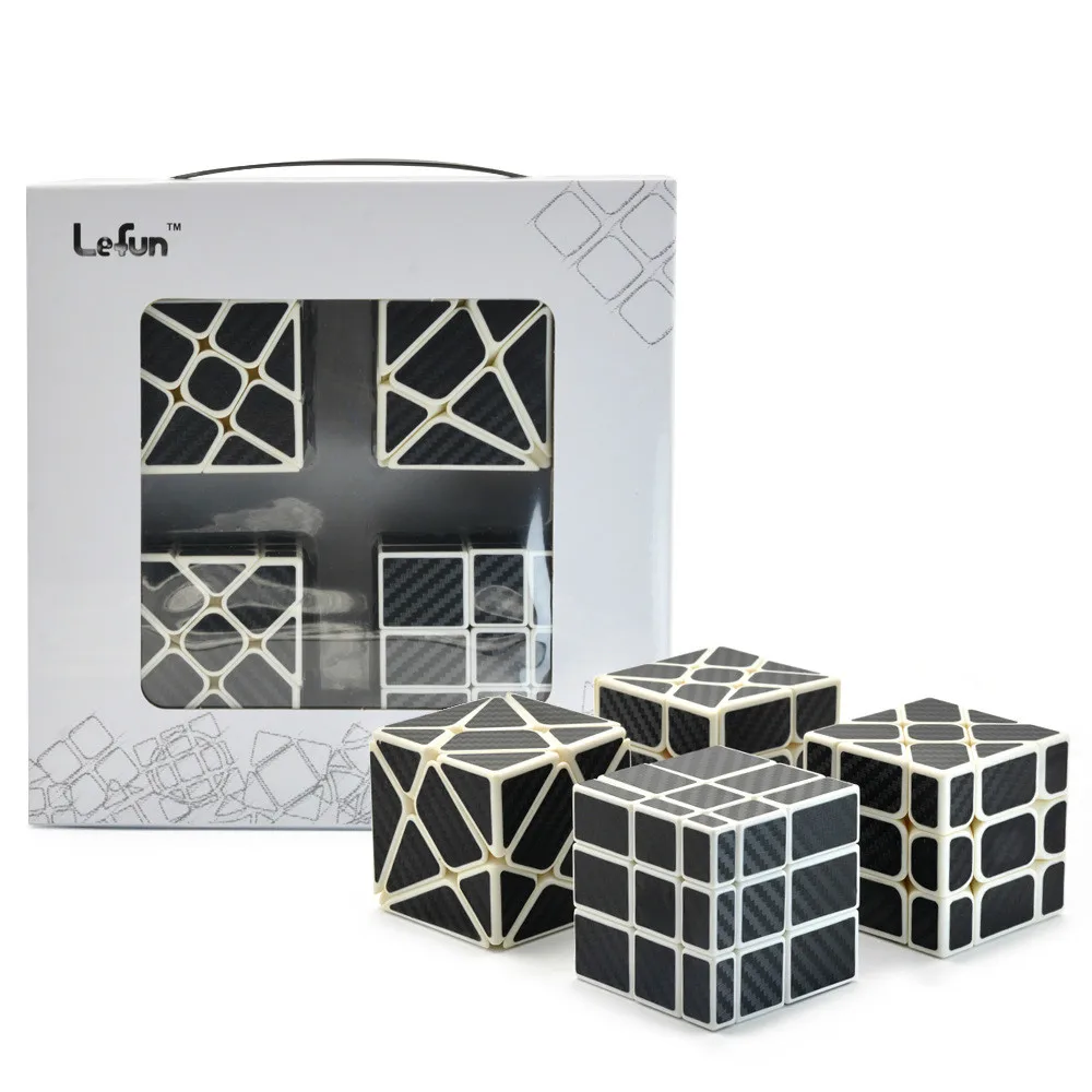 4 шт. Lefun Куб Стиль ветряная мельница ось Фишер куб зеркало Волшебная скорость