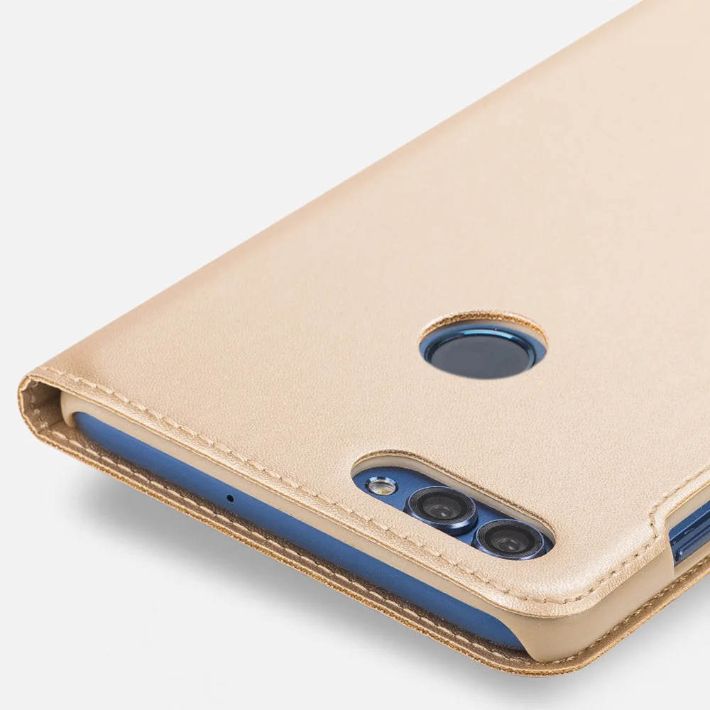 Роскошный кожаный чехол книжка для Huawei P20 Honor 9 Lite 7C P Smart Psmart P20lite телефона с