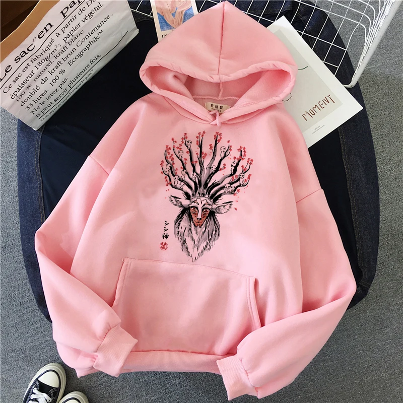 Totoro Studio Ghibli Kawaii толстовки Harajuku Забавный аниме для женщин мультфильм толстовка Ullzang 90s мода толстовка Графический Женский милый