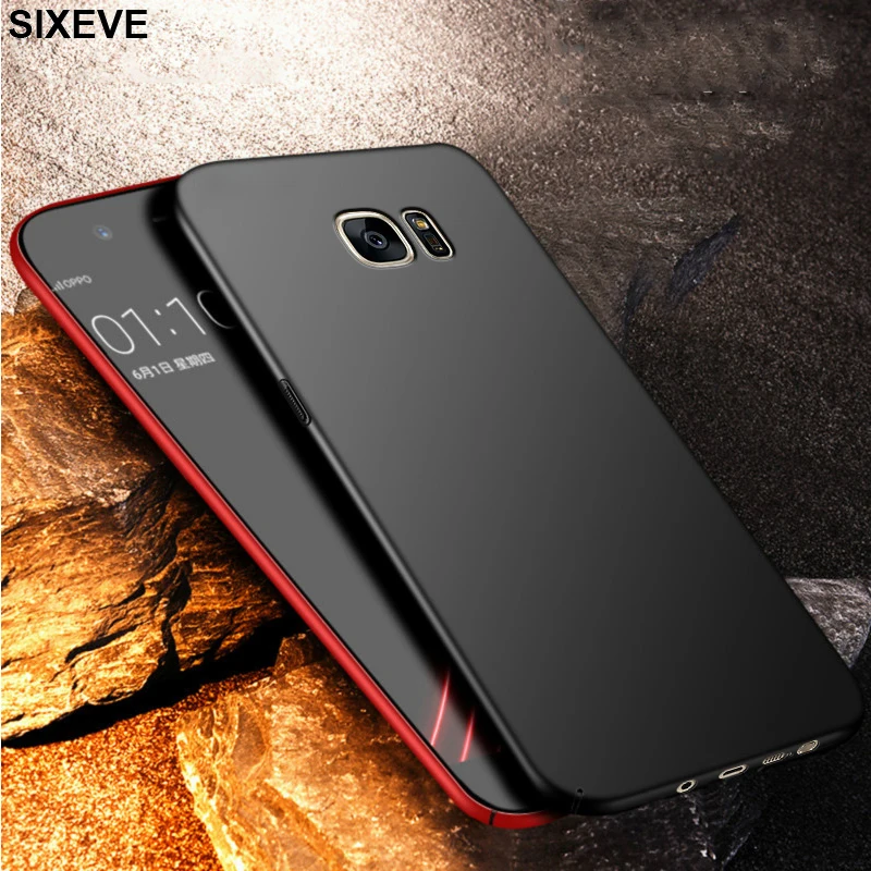 Ультратонкий чехол для Samsung Galaxy S6 S7 Edge S8 S9 Plus Note8 Note9 J5 J7 Pro J6 A3 A5 A7 2017 A6 A8 2018 жесткий