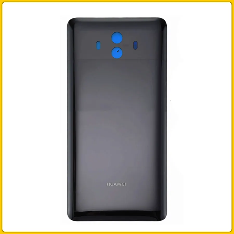 Mate 10 Black Чехол для задней крышки mate 10 для huawei mate 10 mate 10 Pro, крышка для батареи, задняя крышка для задней крышки, стекло, запасные части - Цвет: Mate 10 Black