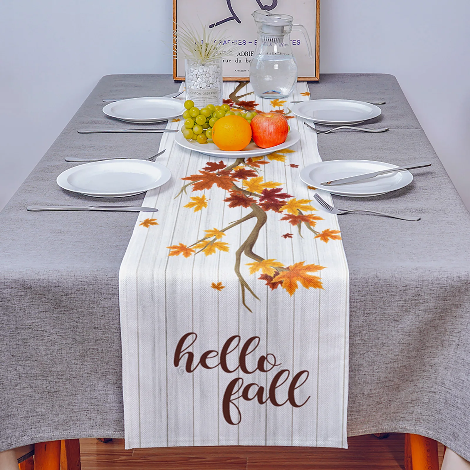 Кленовый лист фон для фотосъемки с изображением деревянного зерна Настольная