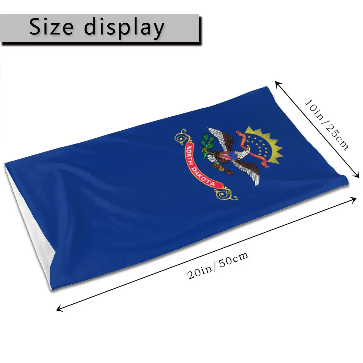 Норт дакотан флаг Америка США шарф шеи маска для лица унисекс Мода теплее