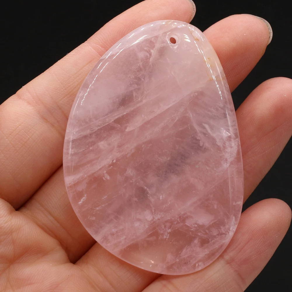 

Natural Semi-precious Stones Pendant Rose Quartz DIY for Jewelry Making Necklaces Accessories Gift
