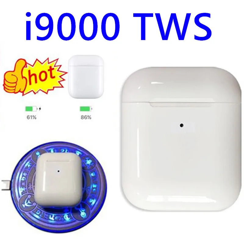 I9000 p-o-p-u-p tws 8D Bass Беспроводная зарядка Bluetooth 1:1 в ухо Smart sensor 5 0 наушники PK whip 1 i12 i60 i5000