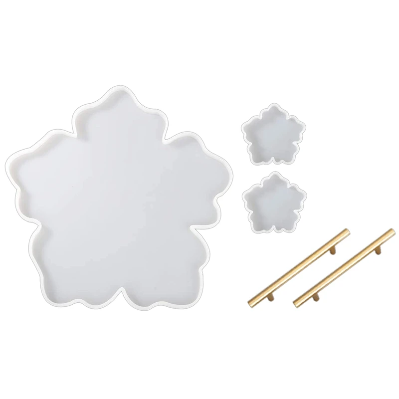 

Цветок силиконовые формы лоток для, поддон из смолы формы с 2 шт. Coaster пресс-формы, формы для эпоксидной смолы набор «сделай сам» для литья