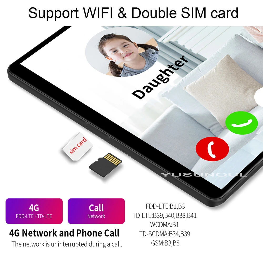 Распродажа! Планшетный ПК 10 дюймов Android 9 0 4G LTE 6 + 32/64 Гб ПЗУ 5G Wi-Fi 1920*1200 FHD ядер Google Play