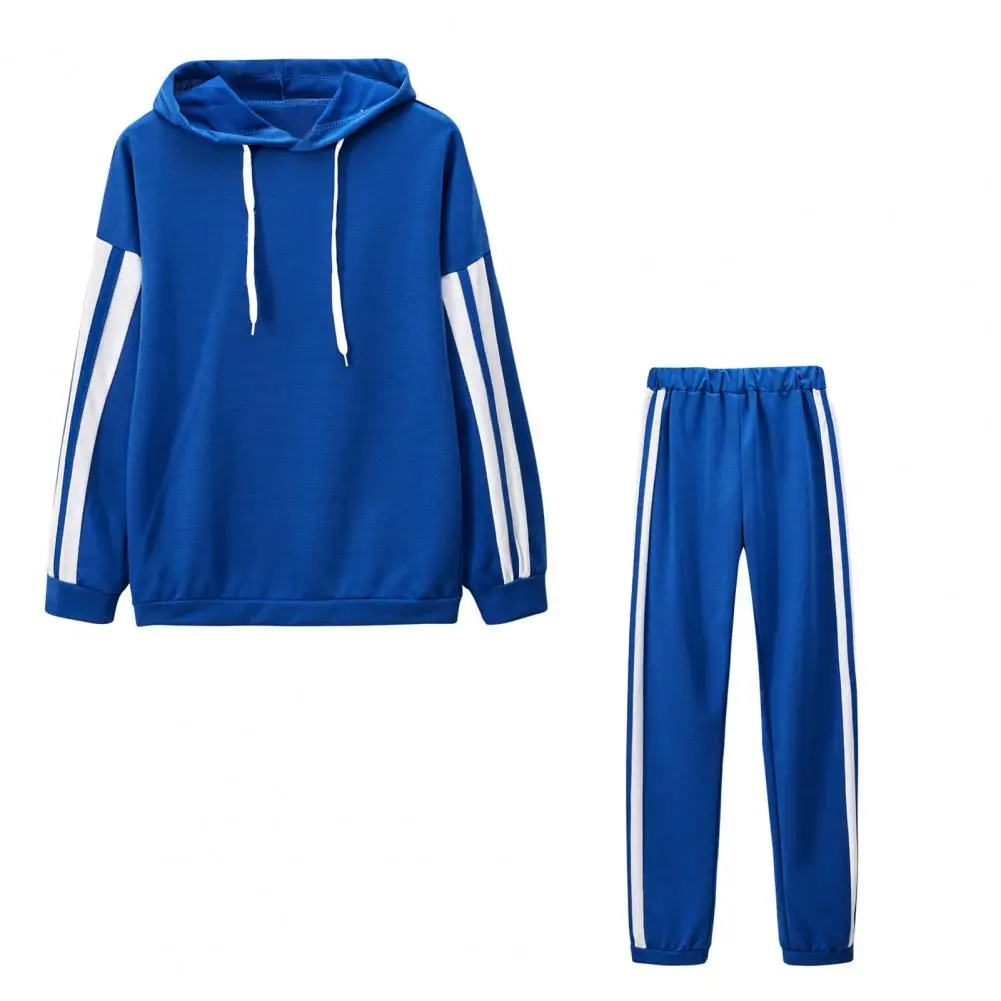 

Ladies Suit Sportswear Striped Hooded Sweatshirt Women's Long Sleeve Hoodie Pants Spring Sportswear Ladies Suit