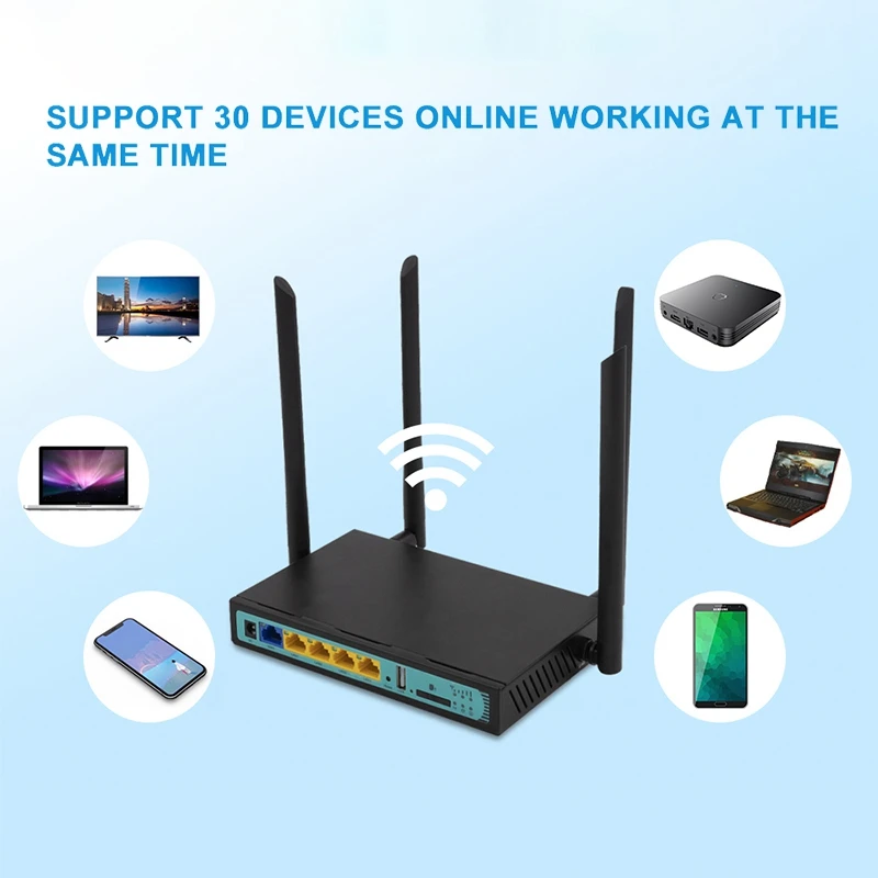Wiflyer WE2416 QCA9531  3G/4G/LTE   Wi-Fi    lan USB 2, 0    sim-
