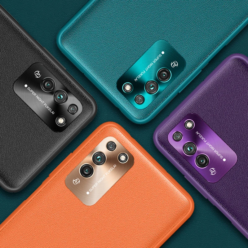 

Huawei Honor X10 Case Cover Hard Vegan Leather Texture Silicone Back Cover For Huawei Honor X10 Cases Honor x10 Phone Coque
