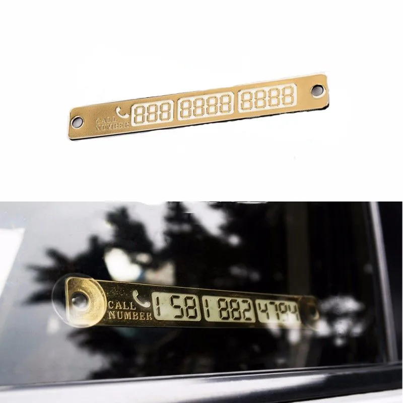 

Car SUV Styling Front Rear Windshield Temporary Parking Card Phone Number Card with Sucker