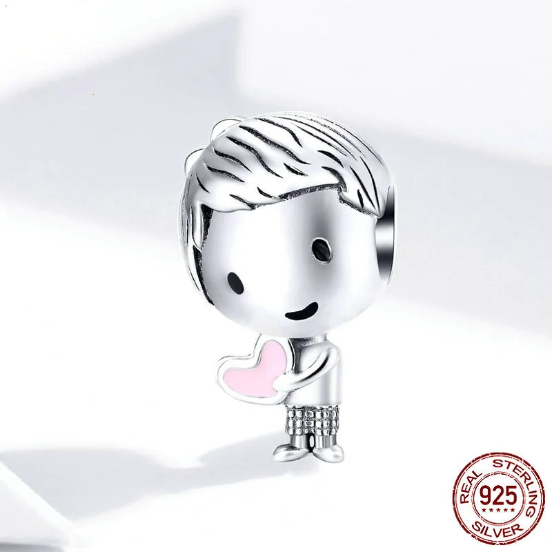 925 пробы серебряные металлические бусины для маленьких мальчиков и девочек