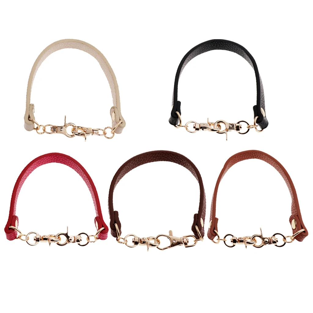 

30cm Braided PU Leather Handbag Shoulder Bag Strap Metal Bag Chains Replacement