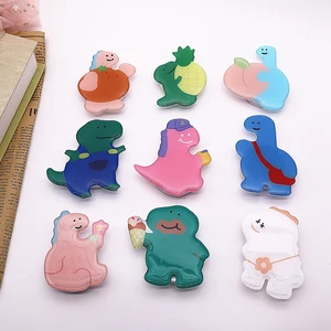 cartoon dinosaur universal mobile phone ring holder airbag gasbag fold stand bracket mount for iphone xr samsung huawei xiaomi free global shipping