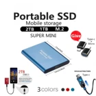 Внешний SSD USB Type C портативный жесткий диск 1T 2T 4T 500G накопитель данных SSD большой емкости U-диск