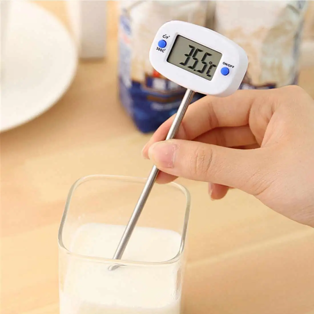 

Kitchen Tools Thermometer For BBQ Electronic Digital Food Probe Thermometer BBQ Water Milk Meat Temperature Digital