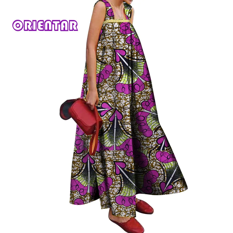 Популярные африканские платья для женщин Африканский воск печати Базен риче А