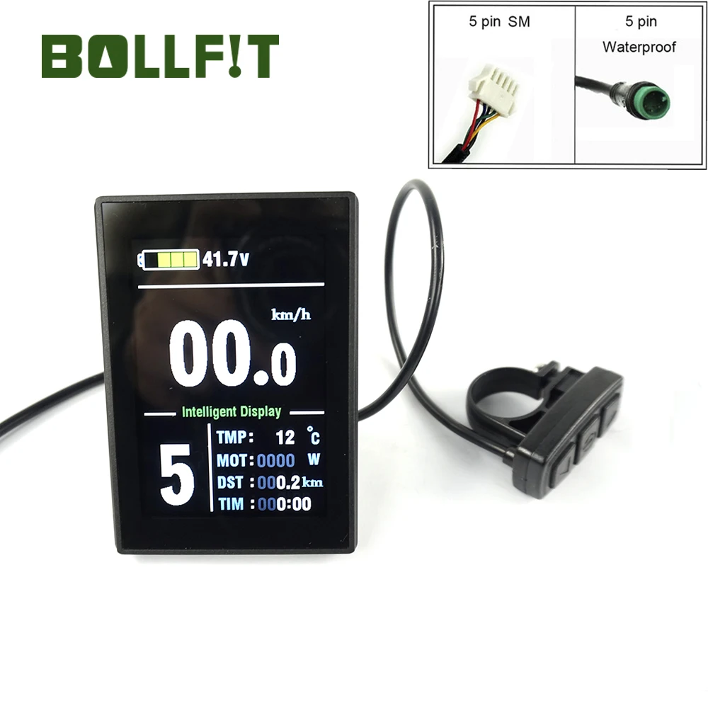 BOLLFIT KT Kunteng ЖК-дисплей 8S Новое поступление аксессуары для электрического велосипеда Дисплей Electrice велосипед ЖК-дисплей, фара для электровелосипеда в наборы для ухода за кожей