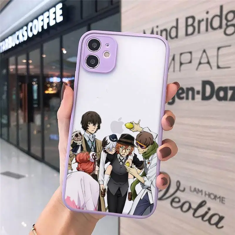 

bungou stray dogs Dazai Osamu anime Phone Cases matte transparent For iphone 7 8 11 12 plus mini x xs xr pro max cover