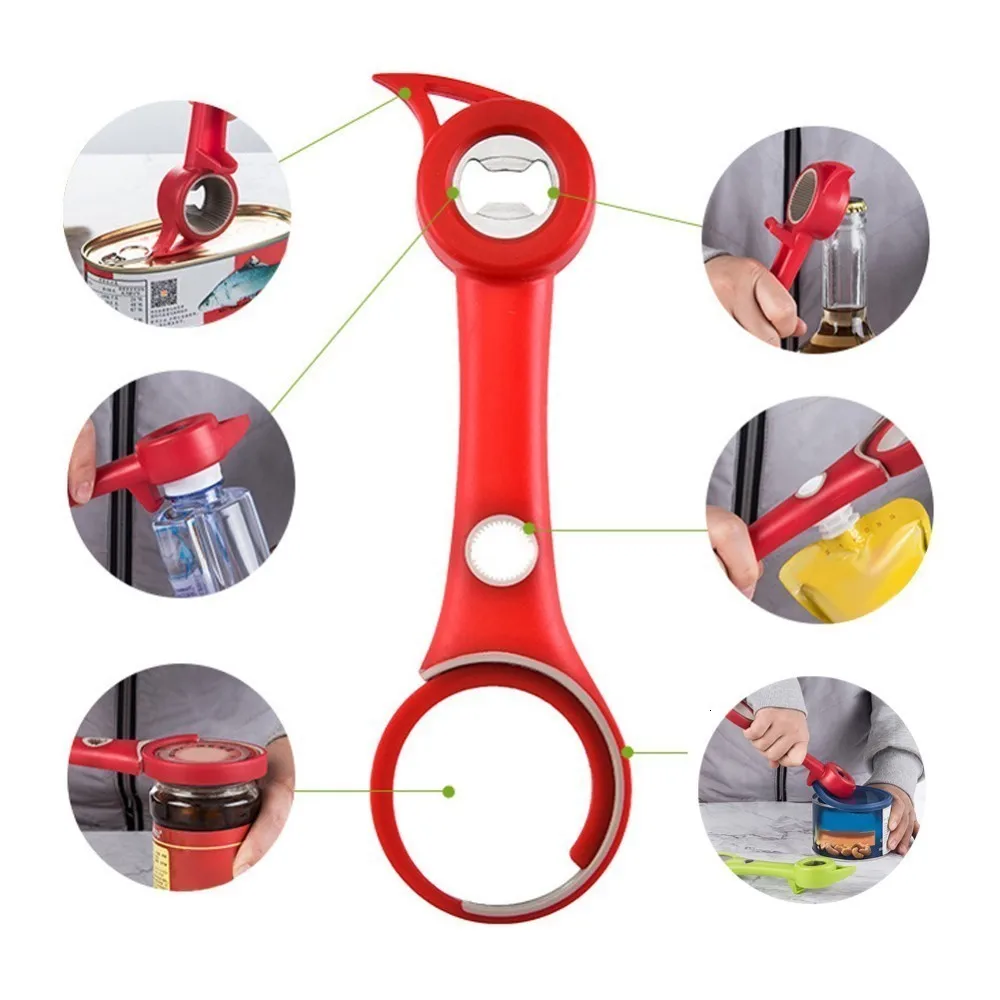 4 в 1 открывалка для банок Удобная завинчивающаяся крышка открывалки