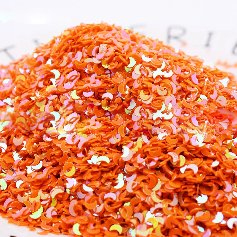 3 мм лак для ногтей с бусинами в форме Луны стеклянный шар блестками наполнитель