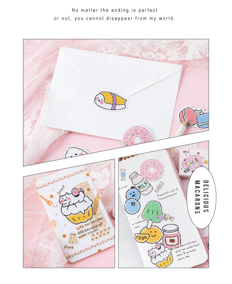 45 шт. милый молочный стикер для канцелярских товаров Kawaii продукты Декор Наклейка пуля журнал наклейка для детей девочек DIY Скрапбукинг дневник