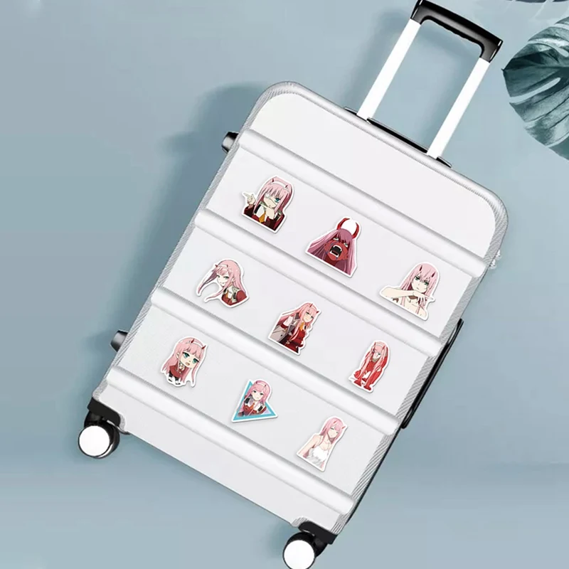 

100Pcs/set Anime Darling In The FranXX Zero Two 02 Stickers Cosplay Glossy DIY Collectible Gift